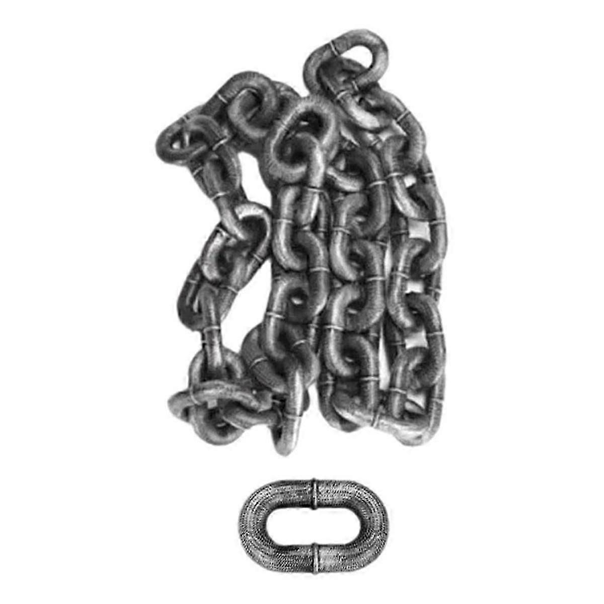 الجر حبل محاكاة سلسلة سميكة سلسلة حديدية كبيرة مضحك مزحة المشي الأليفة لوازم حبل الفضة القديمة