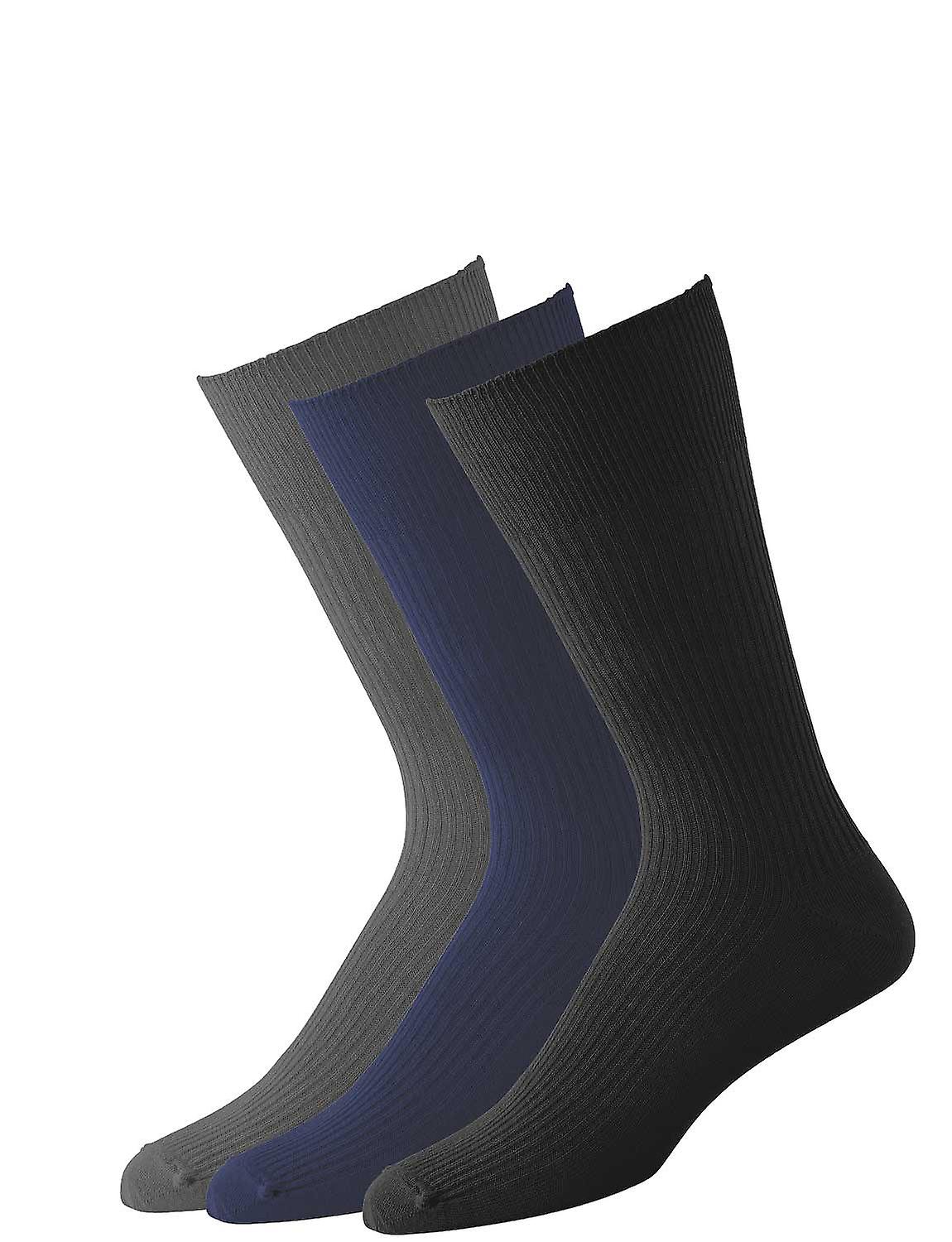 Chums | Mens | 6 Pack Gentle Grip Socks - Dark Pack