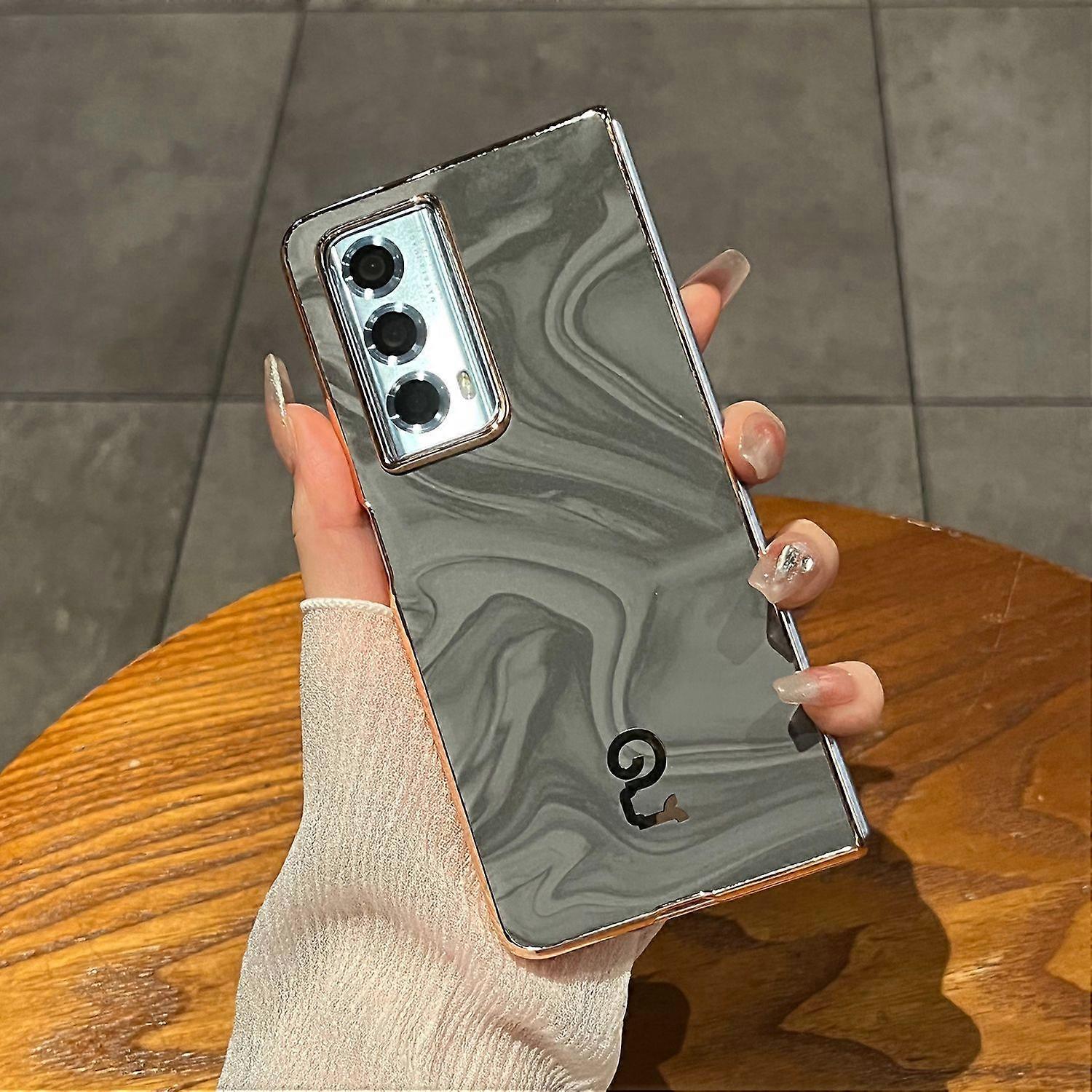 For Honor Magic Vs2 5G Case PU Leather Hard PC Folding Phone Cover