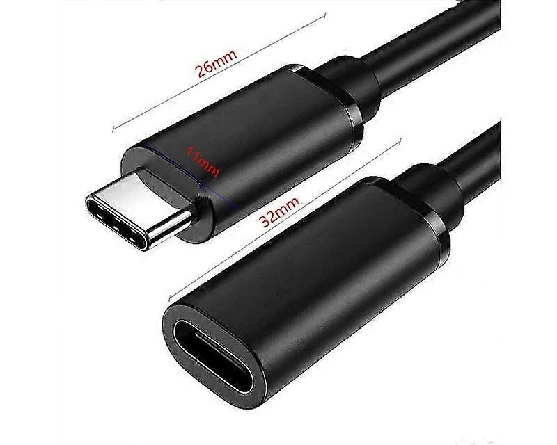 Type-C Data Extension Cable with On Off Power Switch Button Male to Female