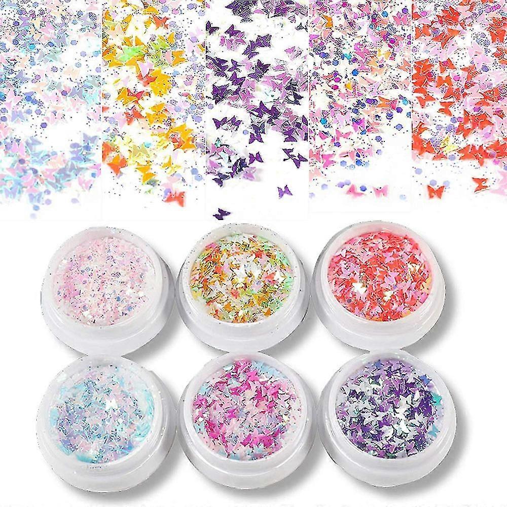 Sparkling Butterfly Nail Art Sequins For Valentine's Day