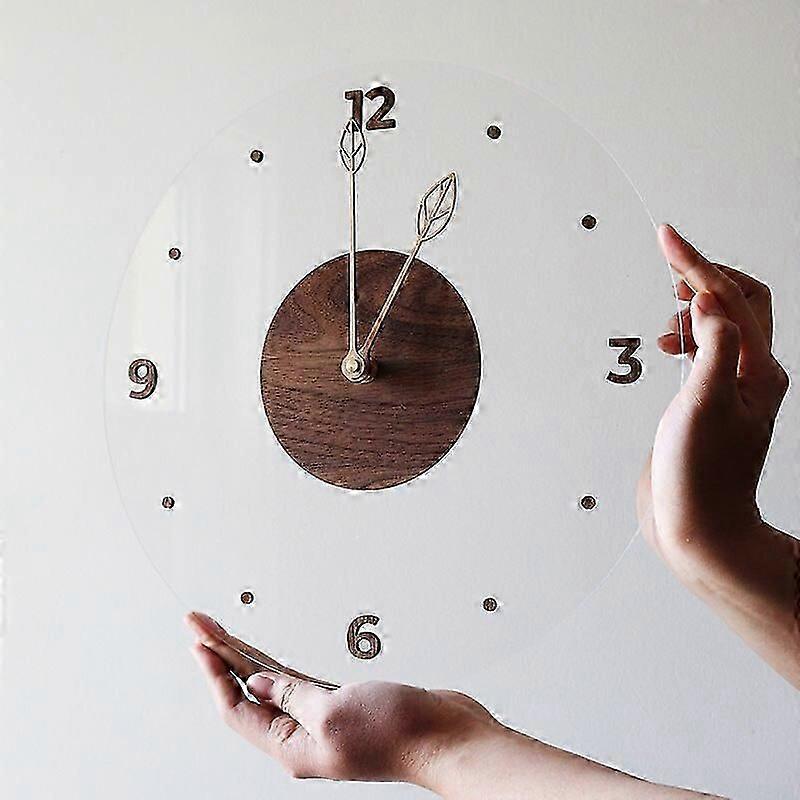 Decorative Glass Transparent Wall Clock