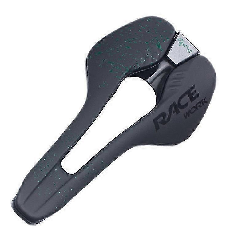 Selle de vélo d’entraînement grade légère course selle route TT triathlon coussin de siège de vélo pour hommes et femmes vert-yvan