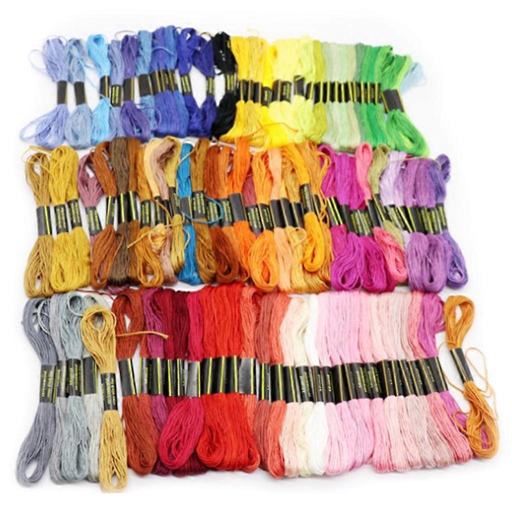 Embroidery Floss Set 50/100/150 Skeins Rainbow Color Cross Stitch Threads Sewing Thread Embroidery Starte 150