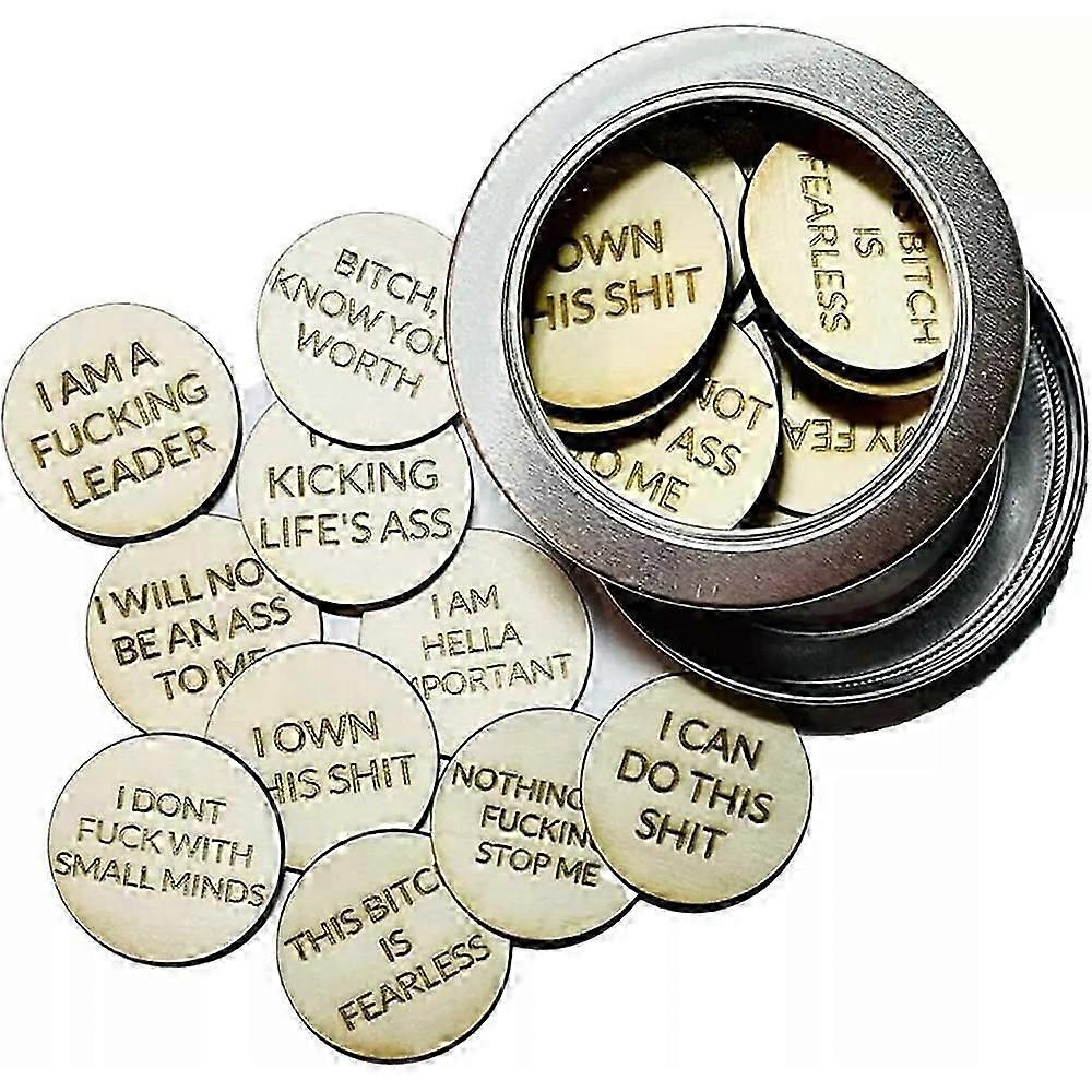13 Sweary Affirmation Discs, Mini Sweet Affirmation CDs
