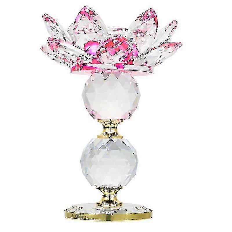 unique 1pcs Home Decorations, Glass Lotus Candlestick