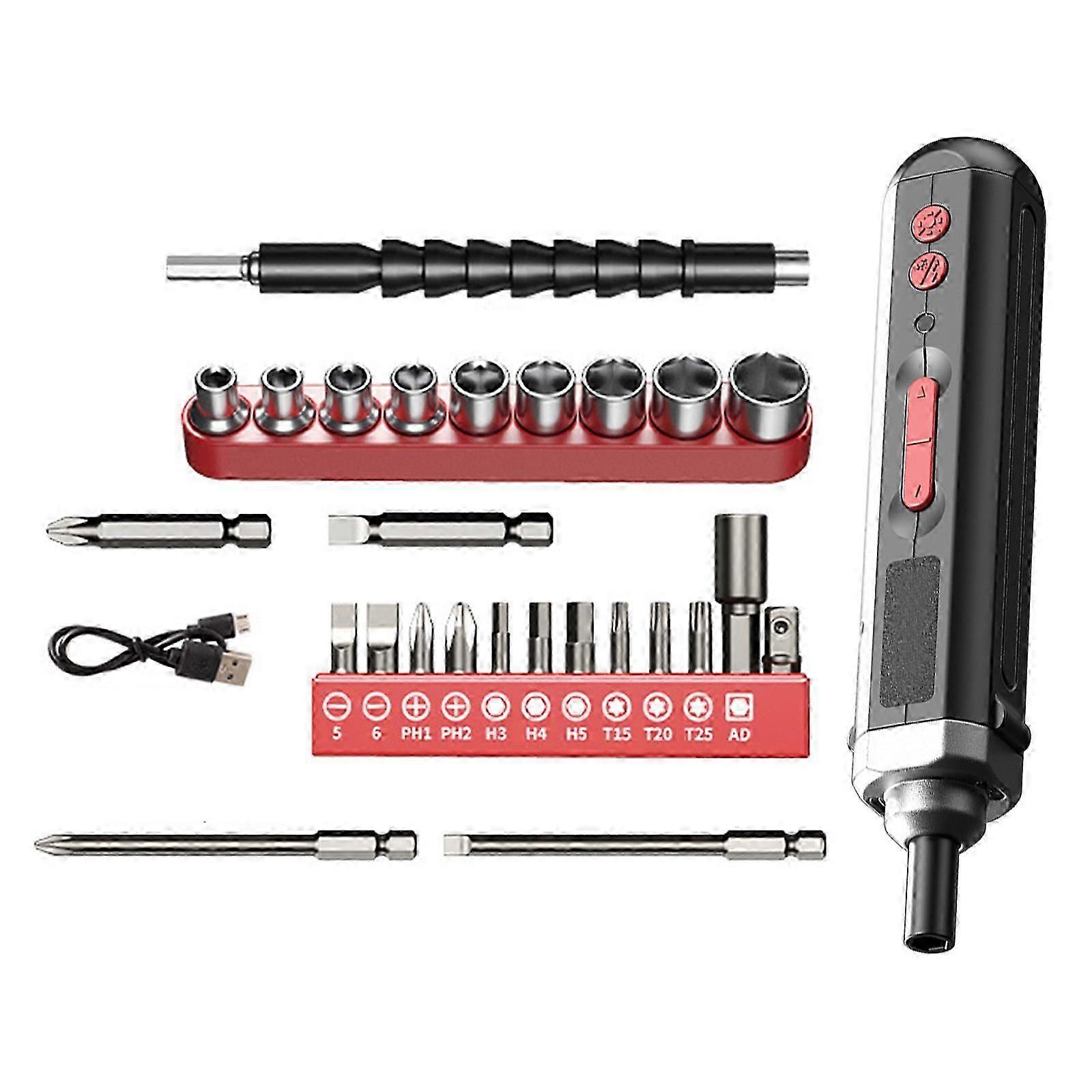 Multi-Function Electric Screwdriver Home Use Drill Set Rechargeable