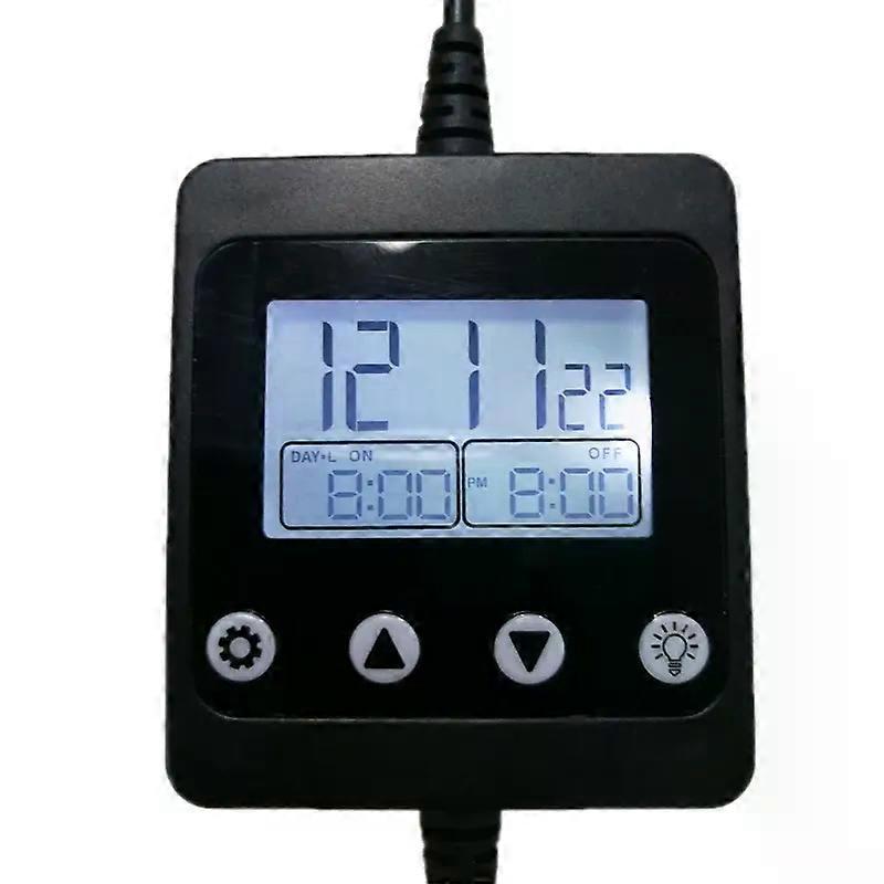 Aquarium Light Timer & Dimmer Easy to Program Fish for Tank Lamp Controller Indoor Mini Digital Timers for LED Lighting