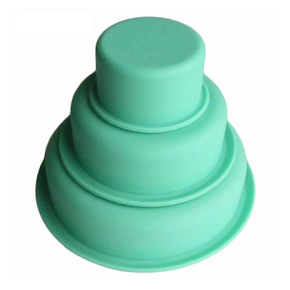 Professional Food Grade Silicone Cake Embossing Mat, Reusable Non-Stick Round Shape Design, Perfect For Layered Cake Creations, Flexible And