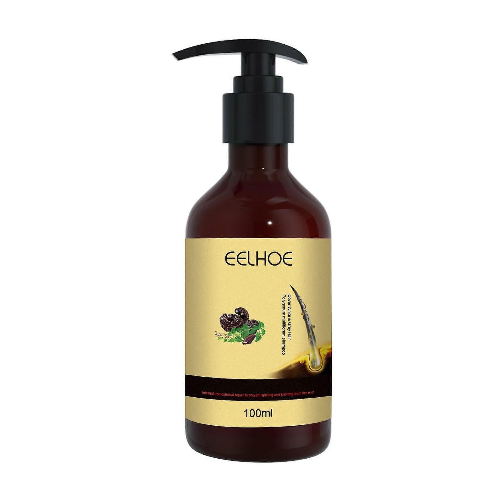 100ML Shampooing Shampooing Noircissant Shampooing Cheveux Blancs Inversés Soins Capillaires Endommagés Protecteur de Chaleur