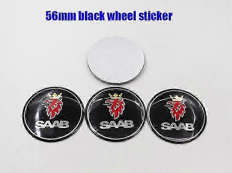 4 יחידות 56 מ"מ 60 מ"מ סאאב 9-3 לוגו רכב סמל מרכז גלגל רכזת שיפוץ חישוק אוטומטי אבק הוכחה תג מכסה מדבקה סטיילינג אבזרים