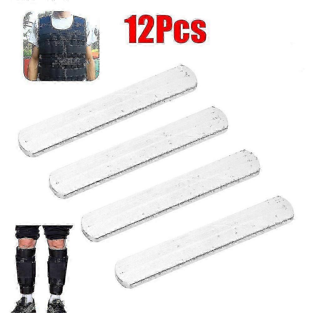 2024 New 12pcs Steel Plates Weights For Weighted Vest Workout Jacket Running Training