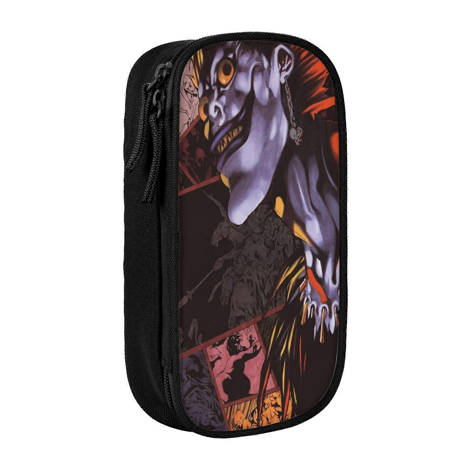 o144 مذكرة الموت مقلمة حقيبة محمولة بسحاب مكتب القلم حقيبة حقيبة للمكتب المدرسي السفر gh144