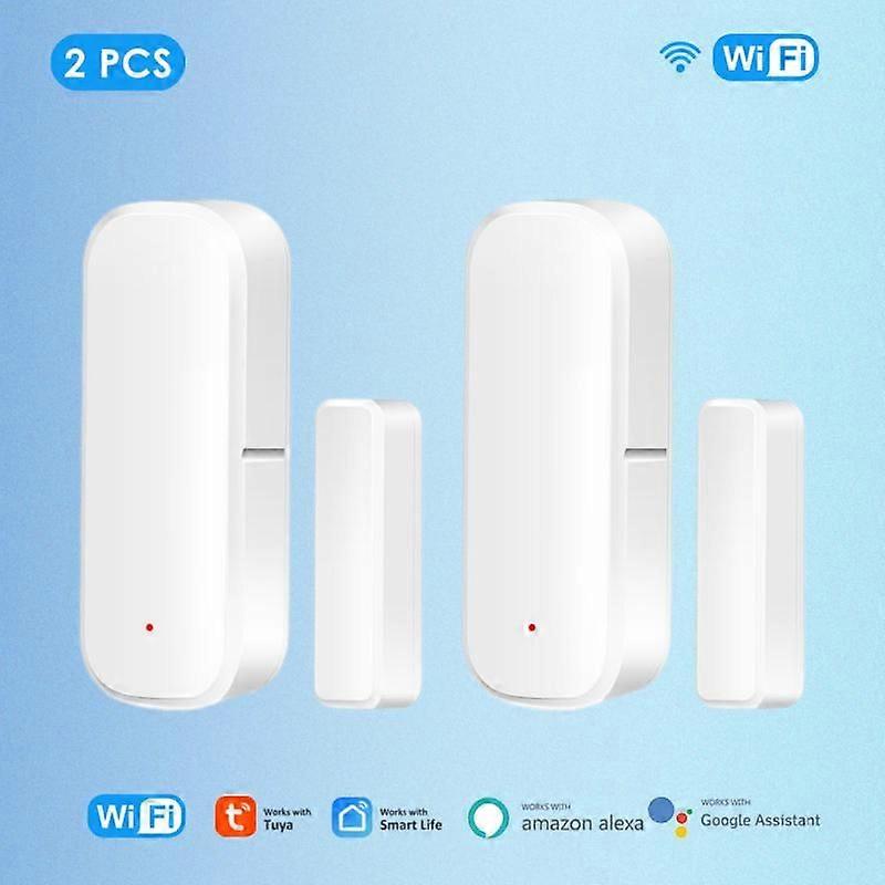 1-6Pcs Tuya ZigBee And Wifi Door Window Sensor Smart Home Open/Close APP