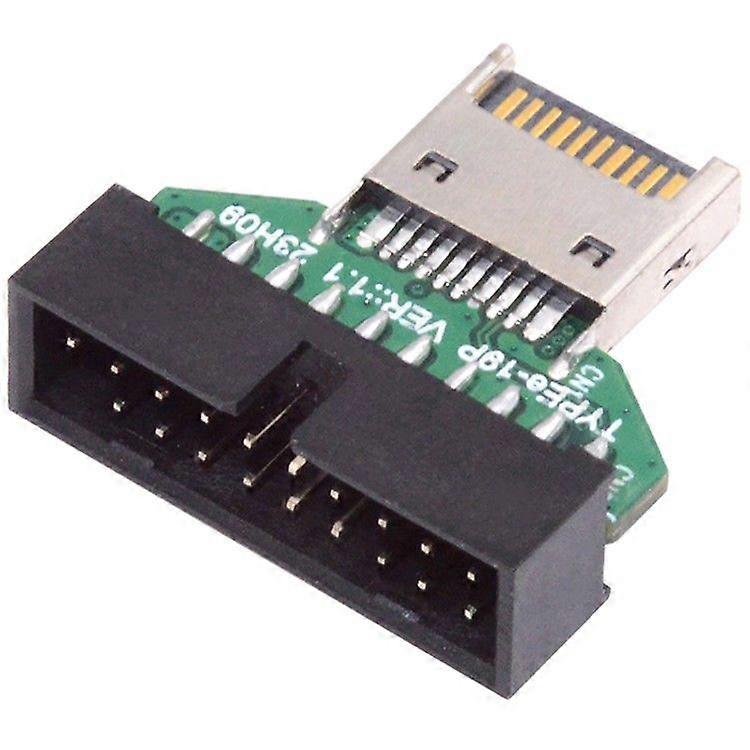 UC-141-TC004 Typ-E IDC-Buchse USB 3.1 Frontplatten-Header auf USB 3.0 20Pin Header Extension Adapter für Desktop-Motherboard