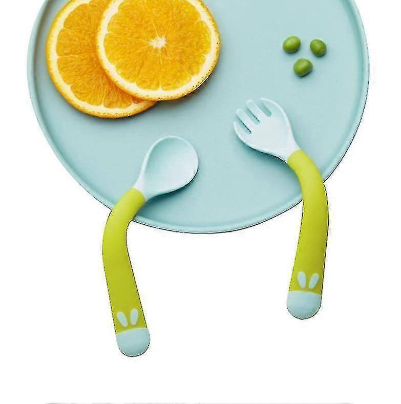 Baby Utensils Spoon Fork Set Easy Grip Resistente al calore Bpa Free