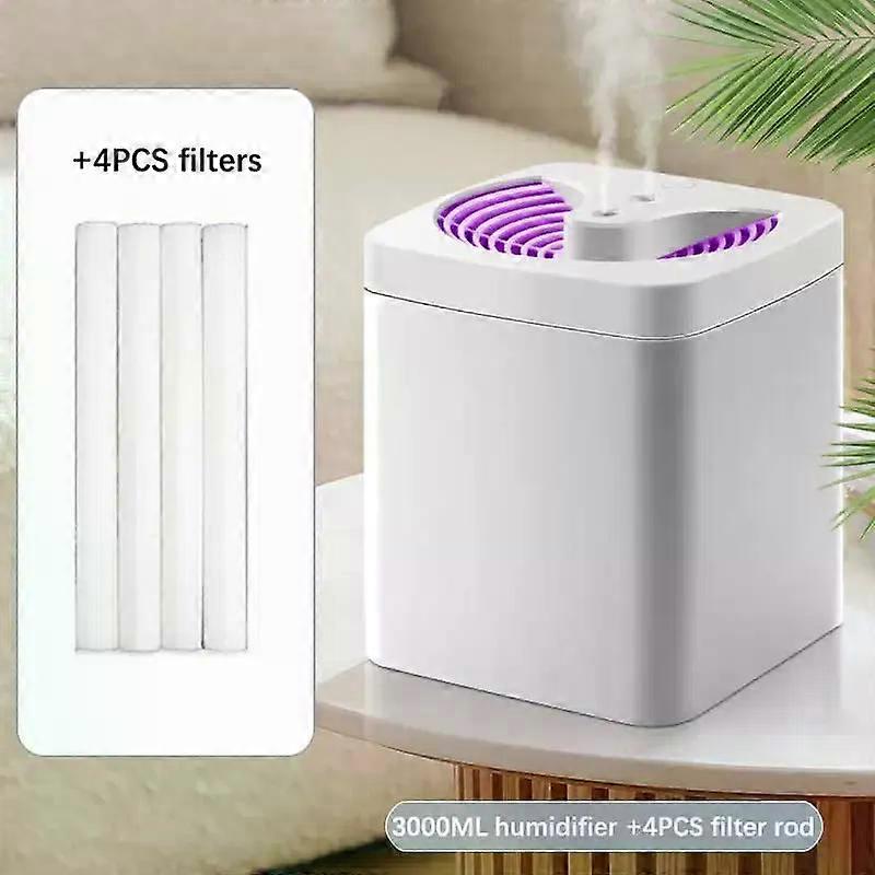 3000Ml Usb Air Humidifier Double Spray Port Essential Oil Aroma Diffuser Cool Mist Maker Fogger For Home Lamp Office
