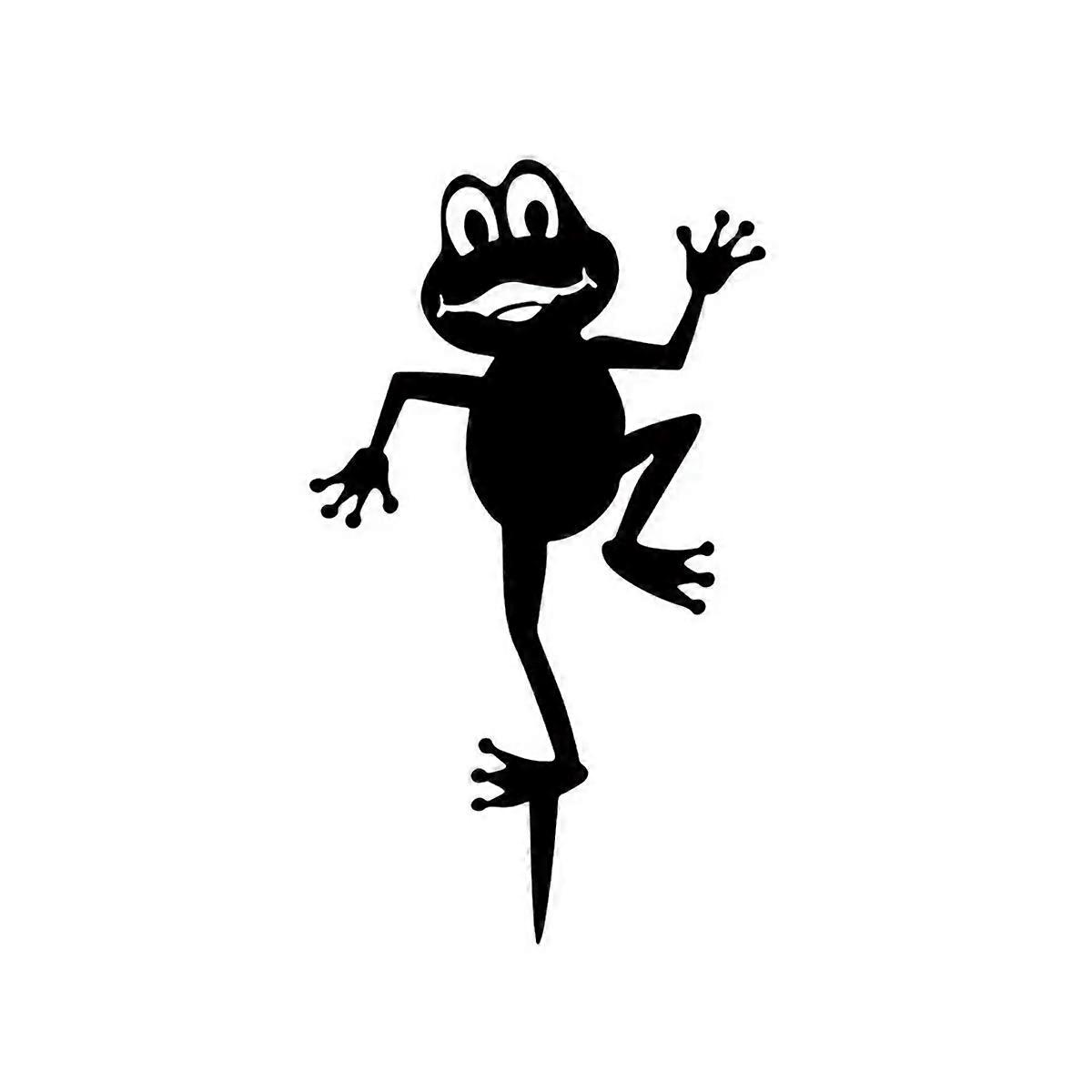 iron Frog Outline Garden Decoration Fence Panel Ornament