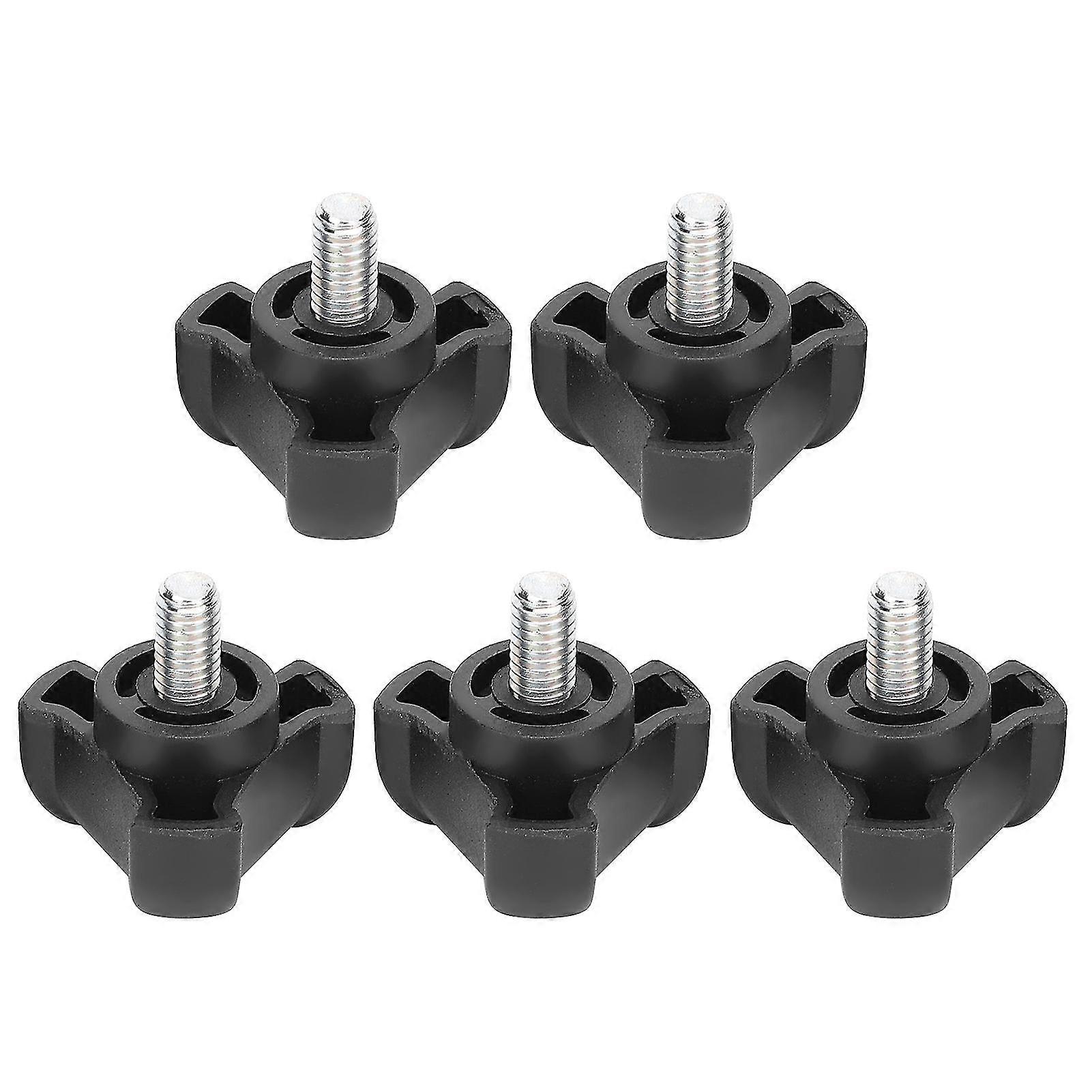 5pcs M6-10mm Triangle Tête Main Serrage Écrous Bouton Main Poignée Pouce Vis