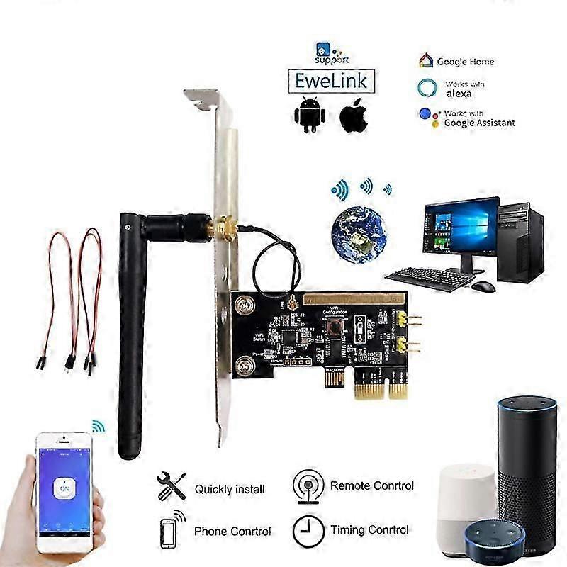 For Alexa Smart Home PCIE Computer Remote Switch Wifi Smart PC Start Starting Up
