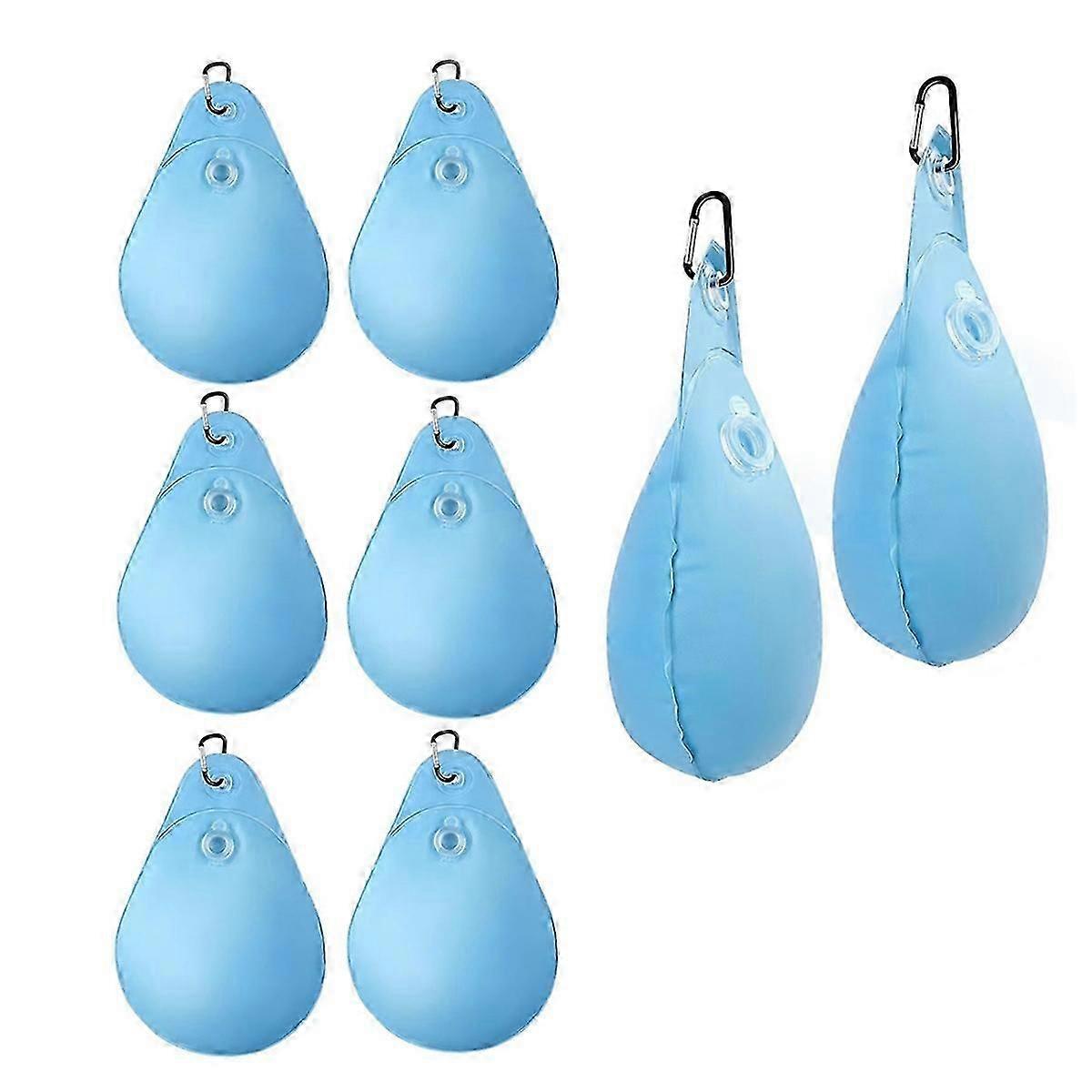 8 Pcs Pool Cover Weights with Hooks, Leakproof Swimming Pool Cover Hanging Bag for Above Ground Poo
