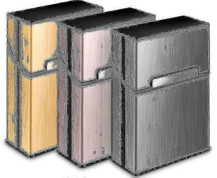 3 Stück Metall Zigarettenetui Tw