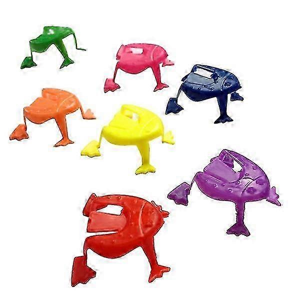 50個のプラスチックカエルジャンプ跳躍カエルのおもちゃ子供のおもちゃ-良い
