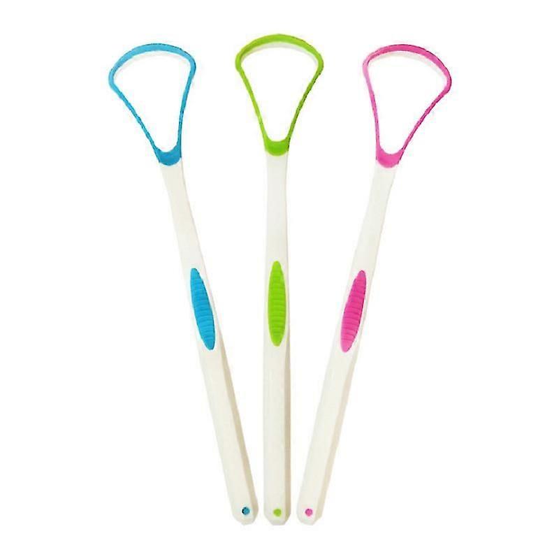 Tongue Scraper Cleaner 100% BPA Free Tongue Scrapers with Travel Handy Case for Healthy Oral Care, Easy to Use, Help Fight Bad Breath (3 PACK)