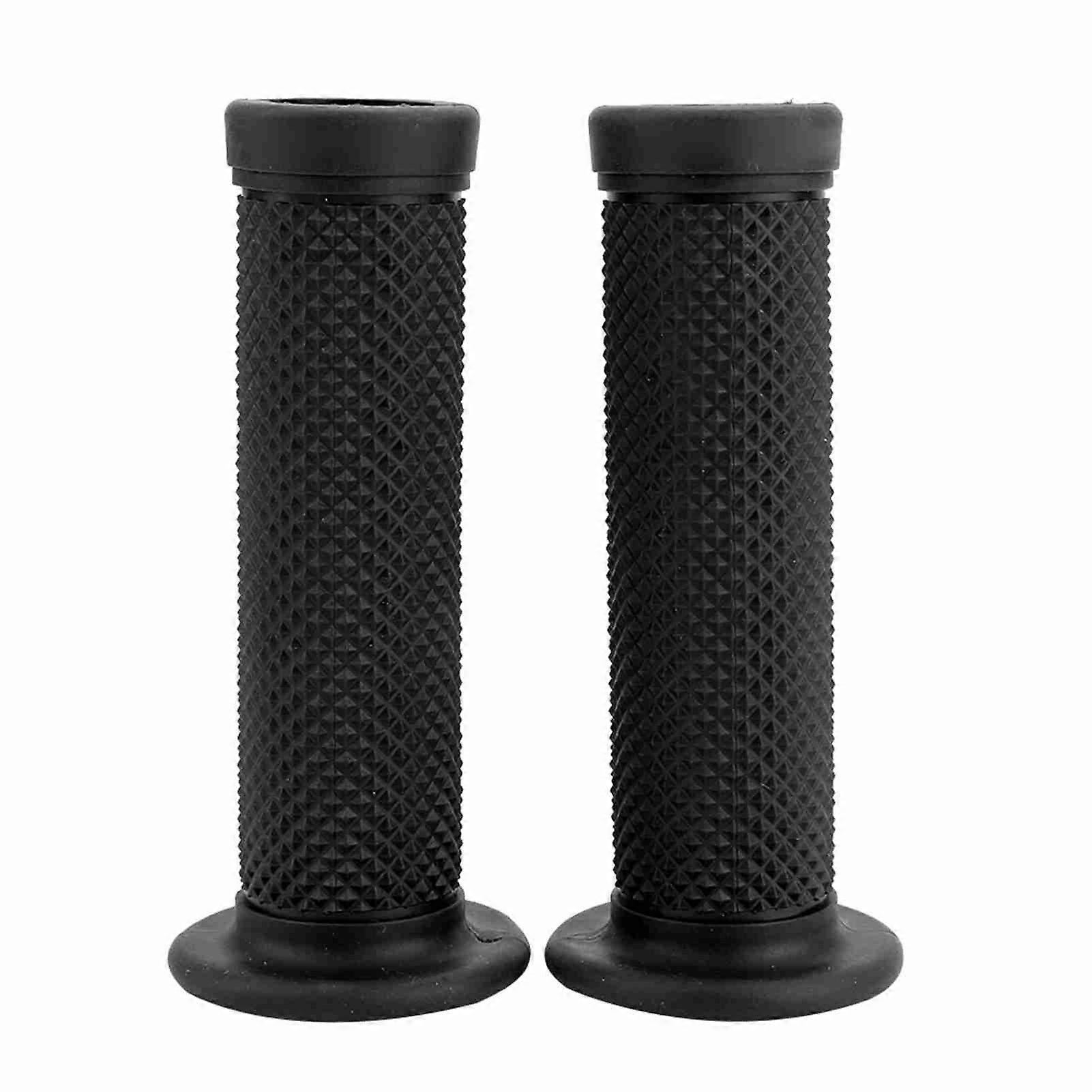 2Pcs 22mm Universal Vintage Vintage Handlebar Grips Star Decor Handle Bar Ends(Black)