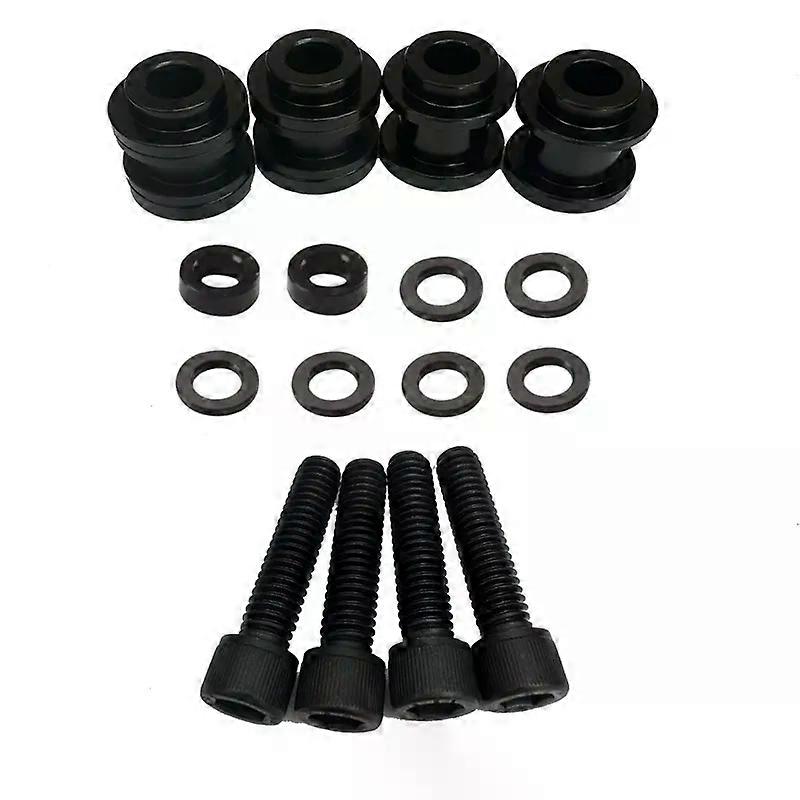 Black Four Point Detachable Sissy Bar Backrest Docking Hardware Kit compatible for  Harl-ey Softail FLDE FLSL FXLR FXBB FLSB FXST FLHC 18+