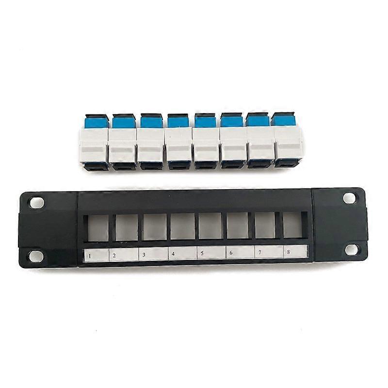 Wallmount or Rackmount 1U Ethernet Patch Panel Punch Down Block for SC Cabling