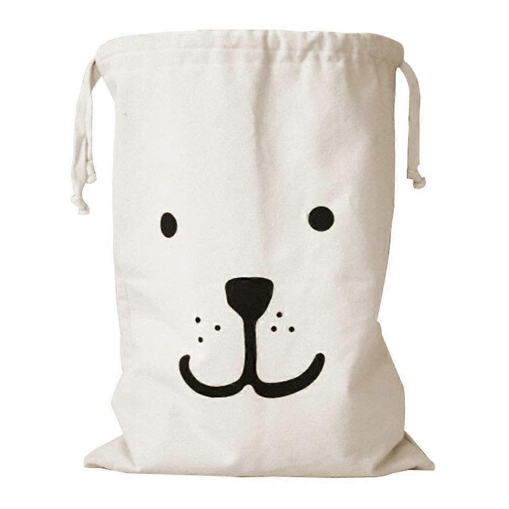 Kids Toy Canvas Duffle Bag 18" x 26" Heavy Duty Laundry Basket with Drawstring Pouch for Travel and Storage