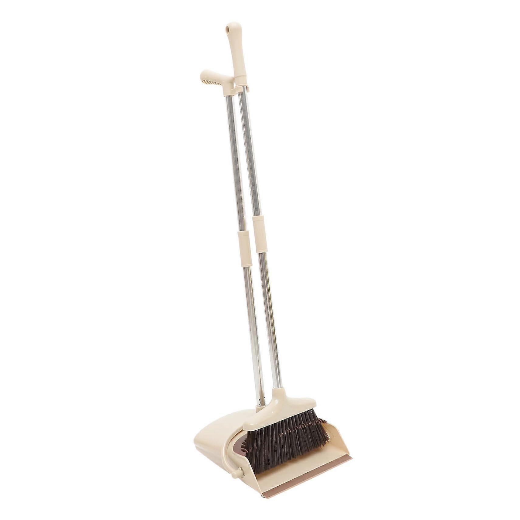 1 Set Broom Dustpan Kit Long for Handle Kitchen Office and Lobby