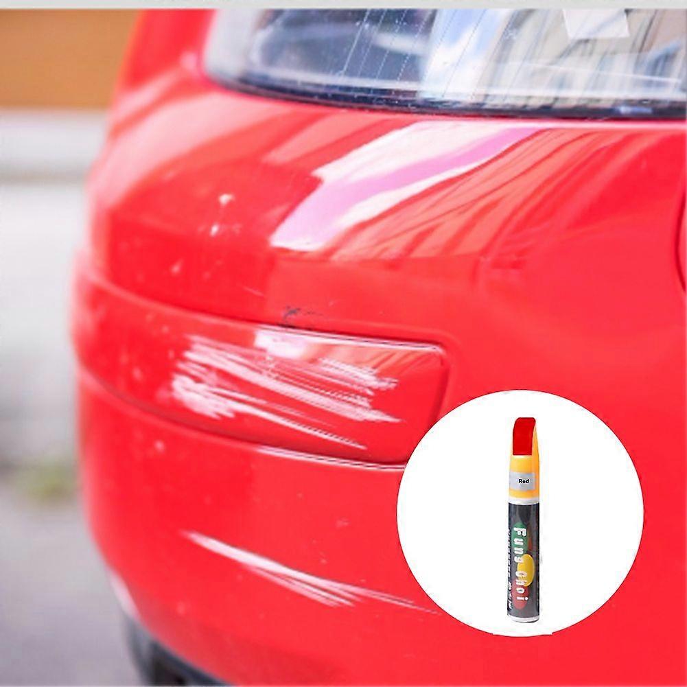 Motors Refinish Pen | Easy to Use Paint Care Auto Paint Pen | Portable and Safe Car Scratch and Scuff Repair Pen, For CarLoversandDrivers, Red