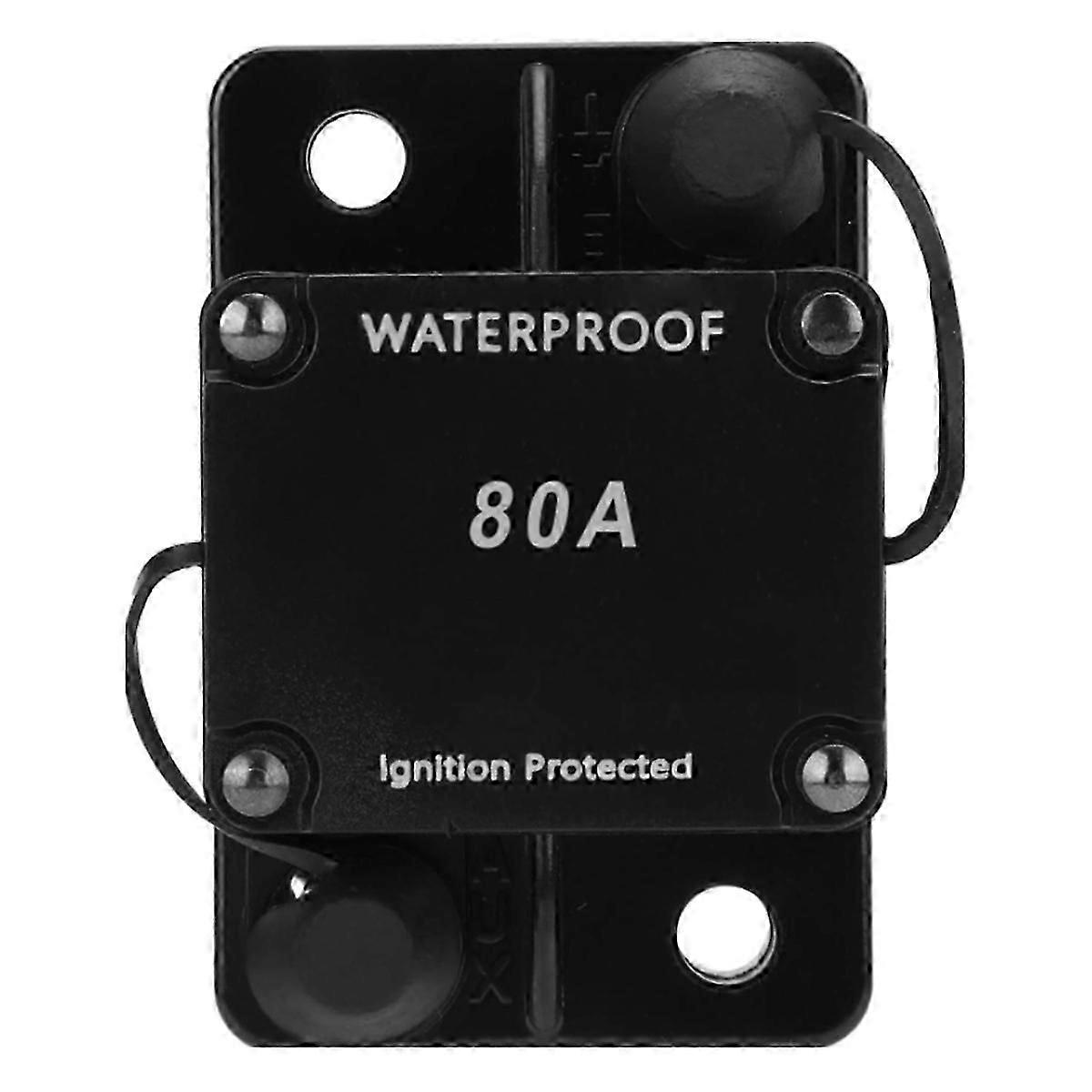 HT608 Circuit Breaker, Waterproof, Auto Reset, DC1224V, 80A