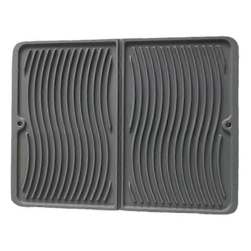 Side shelf silicone protection mat foldable silicone asphalt mat