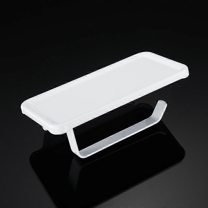 Wall Mount Toilet Paper Holder Top Sundries Storage Roll Paper Storage Rack Bathroom Tissue Organizer Shelves