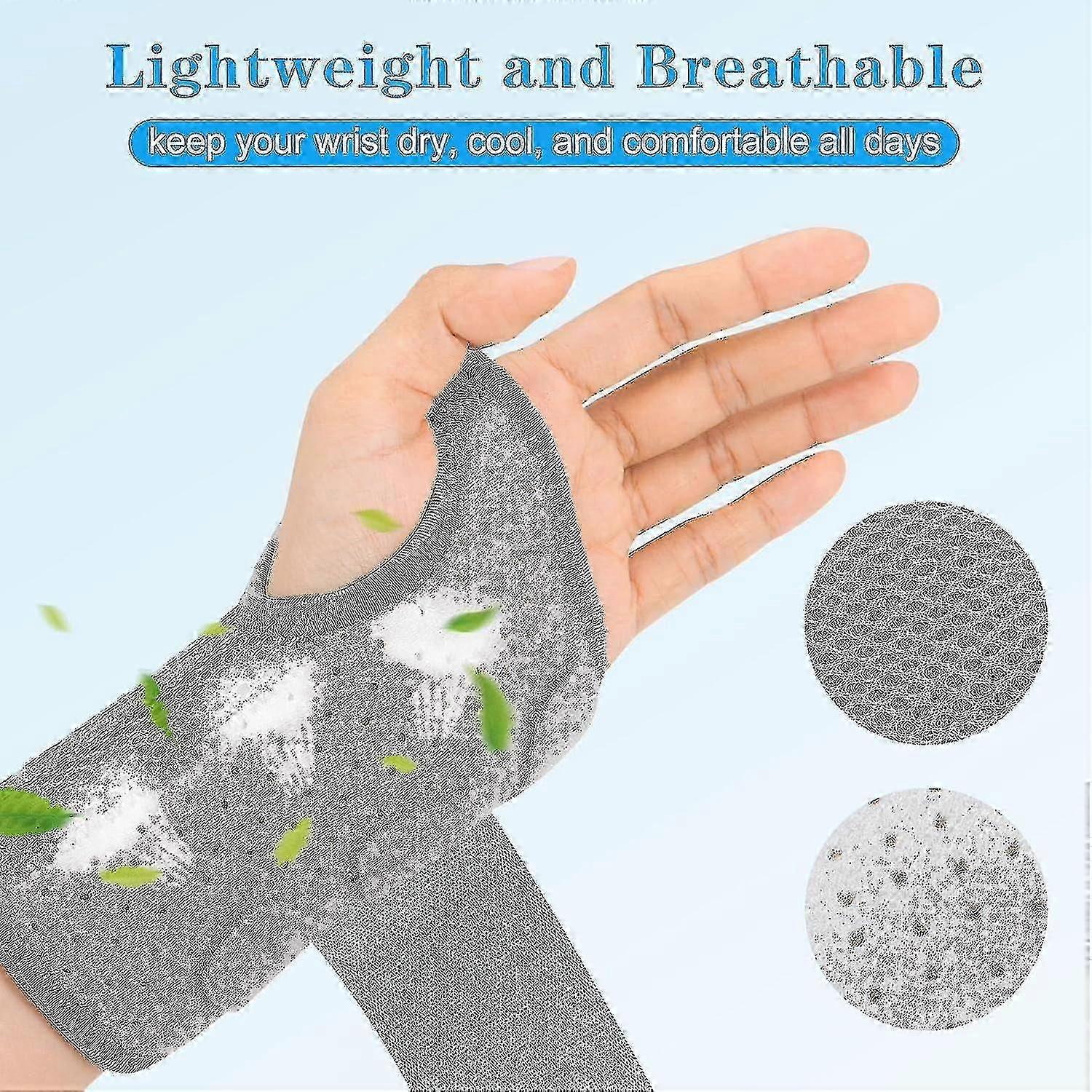 Wrist Support Brace For Carpal Tunnel, Breathable Wrist Splint Right Left Hand, Adjustable Wrist Straps And Removable Metal Splint