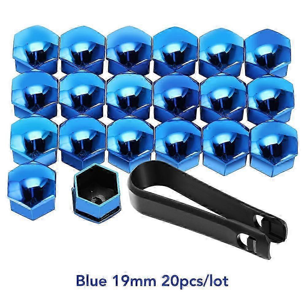 20szt 17/19 / 21mm Osłony piast kół Osłony nakrętek kół Osłony ochronne koła opony Nakrętki Osłona piasty