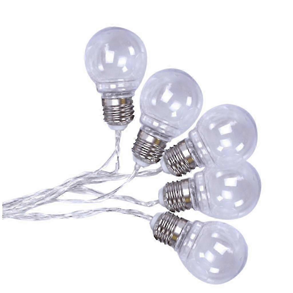 New Type Solar Retro Bulb Light String Transparent Outdoor Decoration
