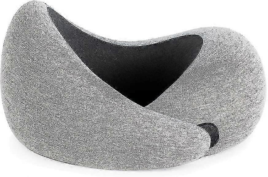 Luxury Travel Pillow With Memory Foam | Airplane Pillow, Car Travel Pillow, Neck Rest (midnight Grey)