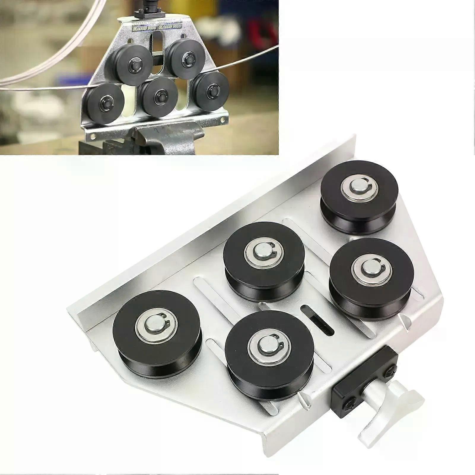 Tubing Straightener Brake Fuel Line Tubing Straightener Adjustable Rust Proof Efficient 5 Contacting Points for Metal Pipes