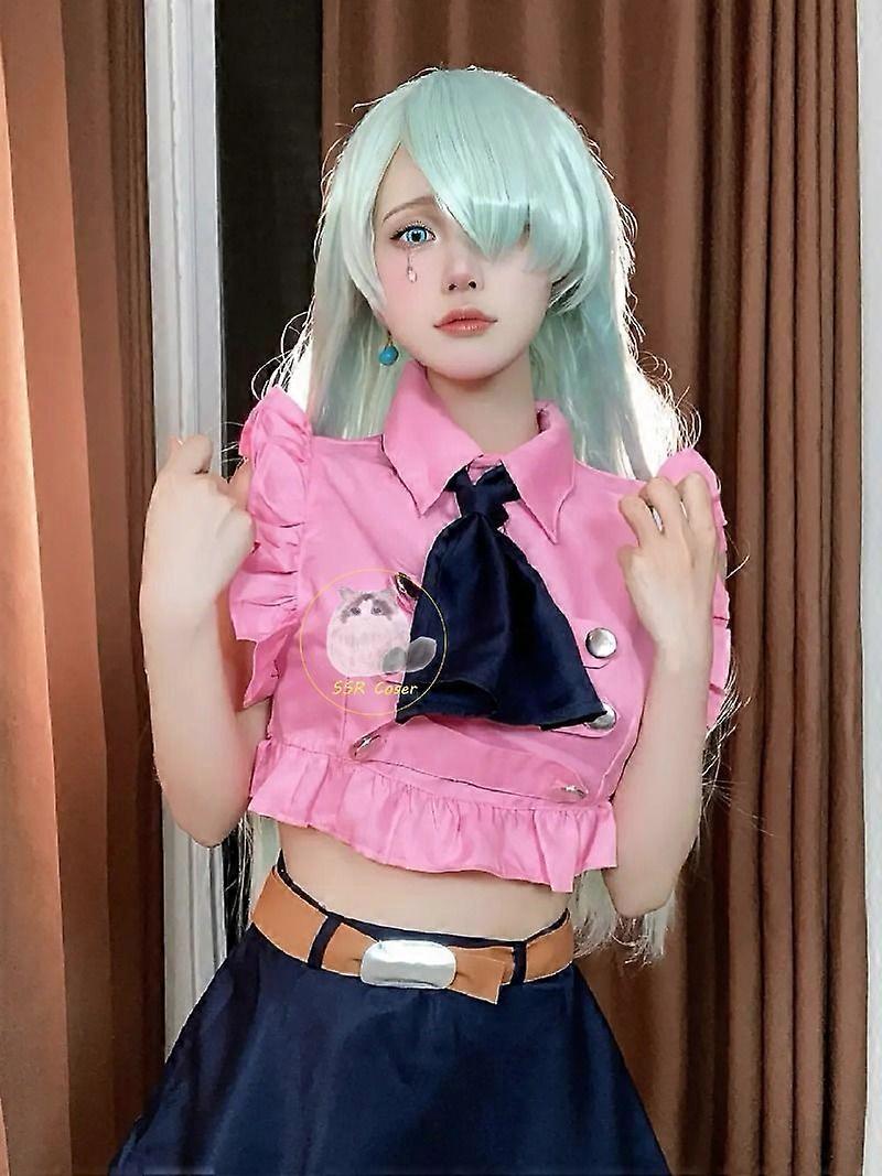Perruque Princesse Pêche Avec Couronne – Longue, Blonde, Résistante à La Chaleur (180°C) – Pour Cosplay, Halloween - 5