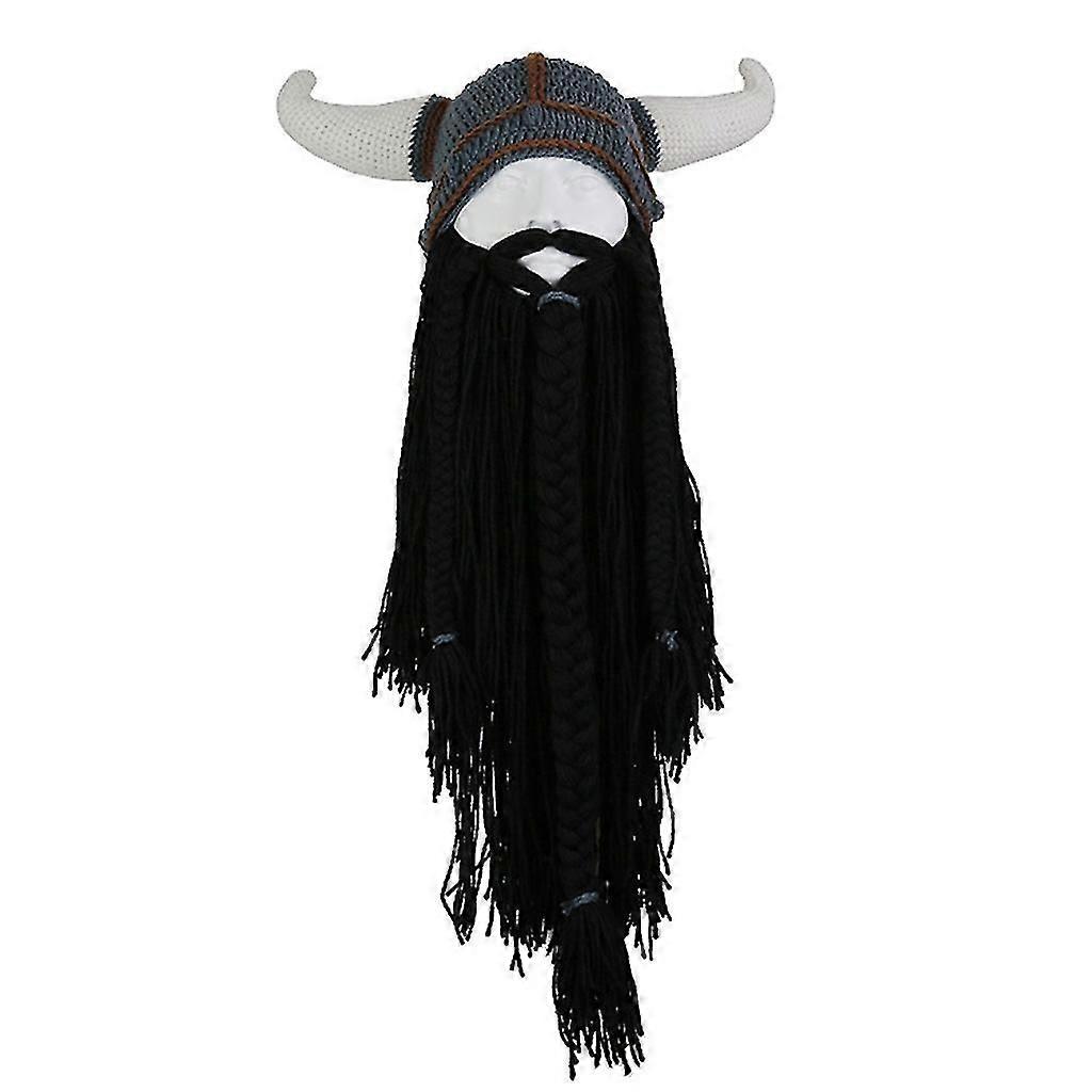 For Creative Handmade Woolen Beard Detachable Funny Hat For W/long Beard And For