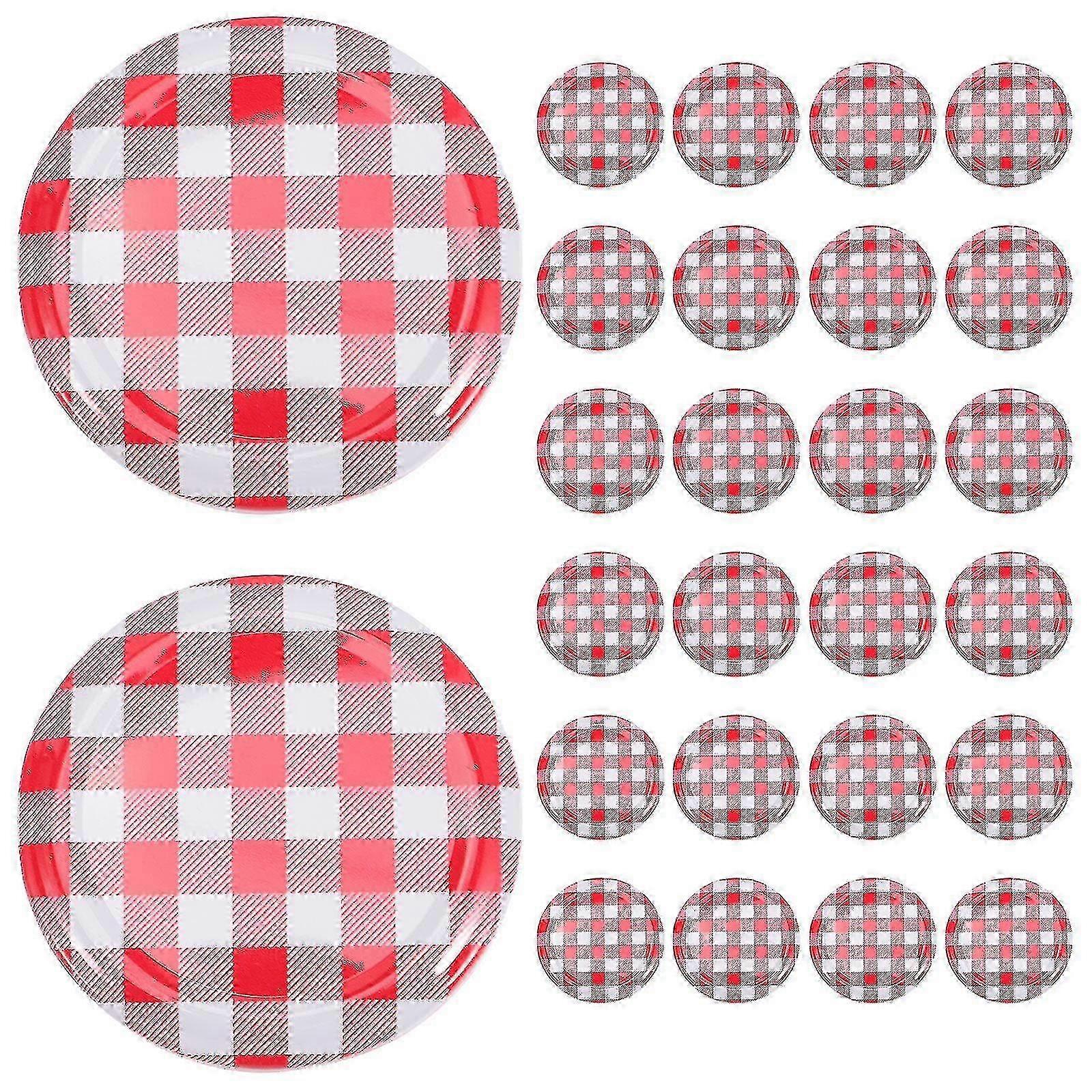 40pcs Jam Jars Lids Wide Mouth Screw Lids Twist Off Lids Storage Caps For Canning Jars
