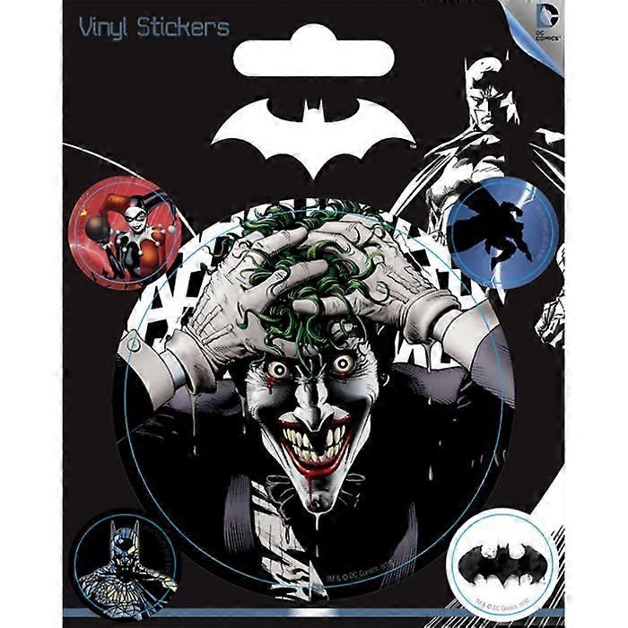 Pack de 5 Stickers Joker Batman Noir