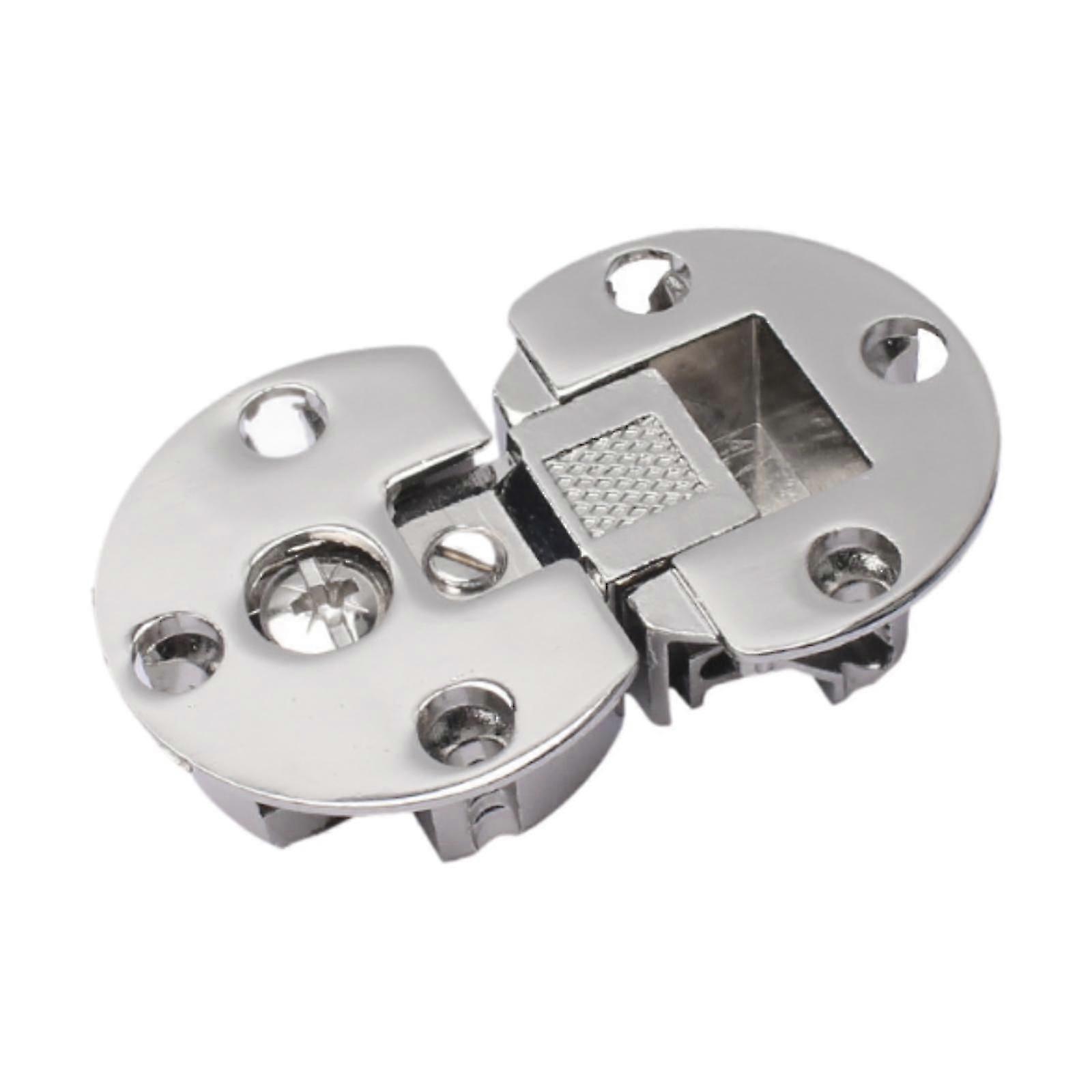 2x Flip Hinges Cabinet Hinges 180 Degree Replacement Clamshell Hinge Folding Table Hinges for Furniture Desk Cabinet