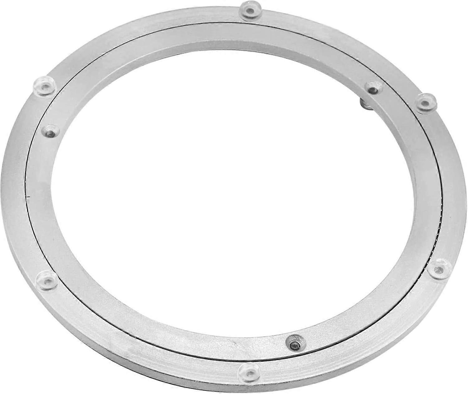 Heavy Duty Aluminum Alloy Lazy Susan with Round Bearing for Dining Table - Smooth Swivel Plate for Serving Table and Commercial Display (12 inch)