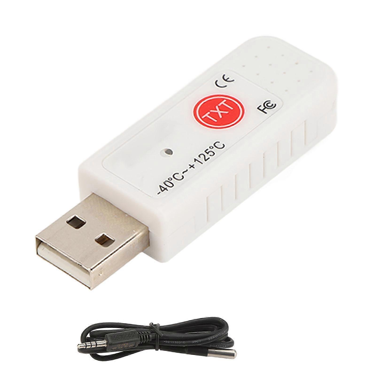 USB Computer Inside Outside Thermometer Dual Temperature Hyperbola Display Sensor Data Logger Alarm