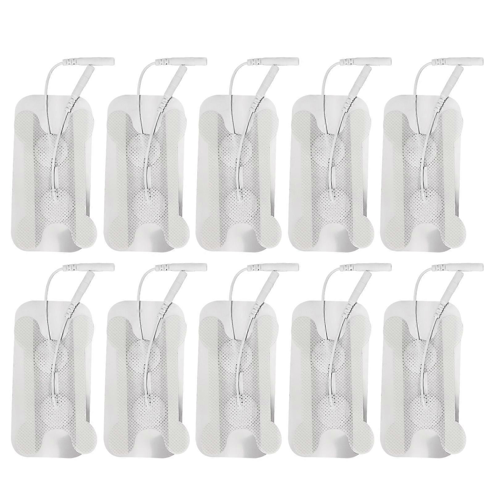 10pcs Reusable Electrode Pad Soft Self Adhesive Therapy Electrode Patch Replacement Accessory 2mm
